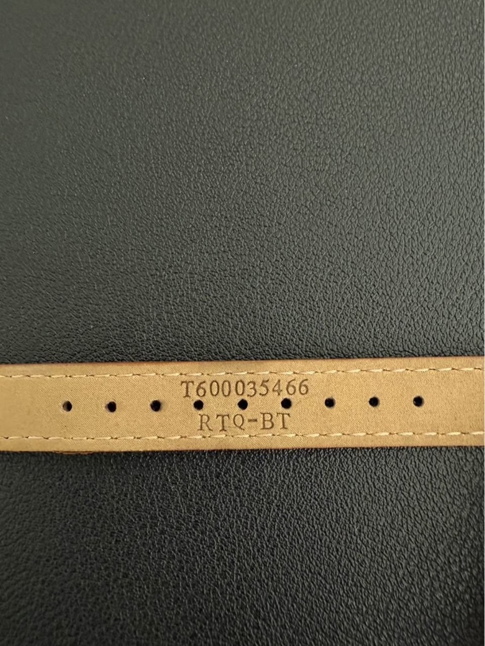 Tissot Women's Tan Double-Wrap Leather Watch with White Textured Dial - Picture 4 of 4